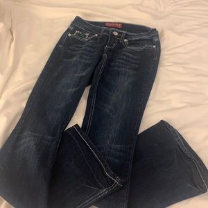 Red Rivet dark wash flare jeans size 0